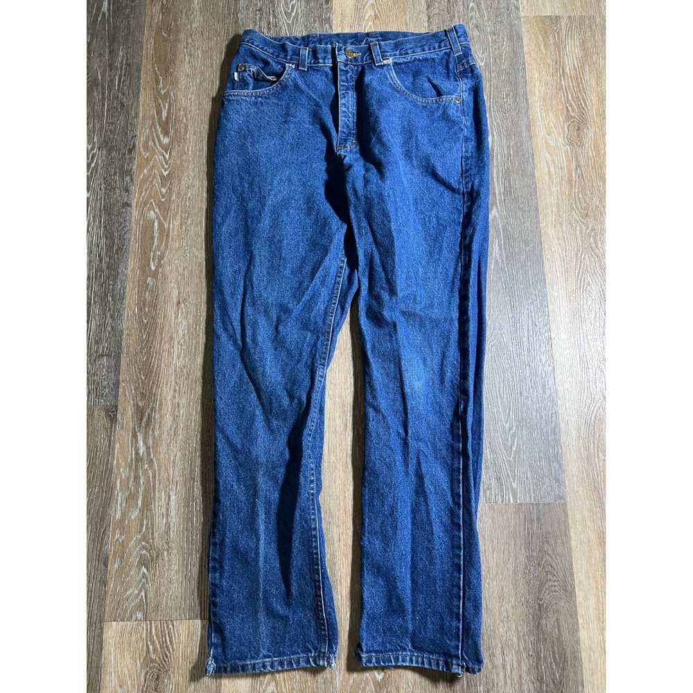 LL Bean Double L Classic Fit Jeans Mens 34x33 Blue Good Straight‎ Leg Denim